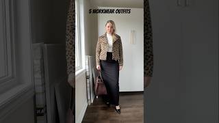 5 workwear outfits autumnfashion workwear officefashion falloutfits corporategirl ootd [upl. by Esorlatsyrc]