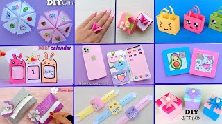 9 EASY CRAFT IDEAS  School Craft Idea  DIY Origami Craft  School hacks  Paper mini gift idea [upl. by Hyacinthia]