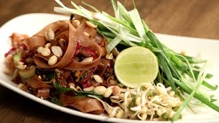 Pad Thai Noodles  Popular Thai Food Recipe  The Bombay Chef  Varun Inamdar [upl. by Atteuqihc]