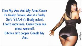 Nicki Minaj  Dance Ass Verse Lyrics Video [upl. by Herstein474]