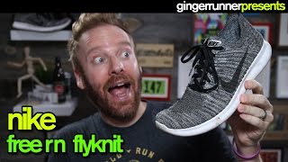 NIKE FREE RN FLYKNIT REVIEW  The Ginger Runner [upl. by Booth]