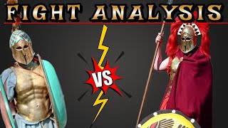 Reenactor Reacts to Hoplite VS Hoplite Fight  DUEL ANALYSIS [upl. by Saticilef]