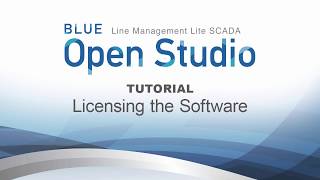 BLUE Open Studio Tutorial 2 Licensing the Software [upl. by Kiri955]