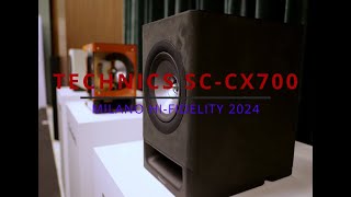 Speaker Technics SCCX700 presentazione al Milano HiFidelity 2024 [upl. by Yntruoc]