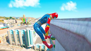 GTA 5 SPIDERMAN Ragdolls Compilation Falling Car Bike Stunt Ragdoll Spiderman Gameplay 12 [upl. by Camel896]