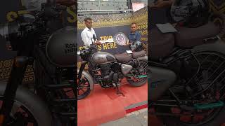 Taking Delivery of Royal Enfield Dark Gunmetal Grey royalenfildclassic [upl. by Chandless]