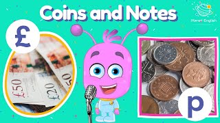 British Coins and Notes  Sing Along Song [upl. by Folsom]