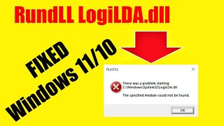 There was a problem starting C\Windows\System32\LogiLDAdll  LogiLDAdll Error Windows 11 SOLVED [upl. by Ainos]