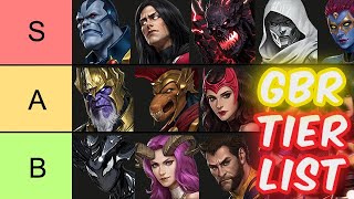 Dormammu GBR BEST Heroes TIER LIST Oct 2024  Marvel Future Fight [upl. by Onurb]