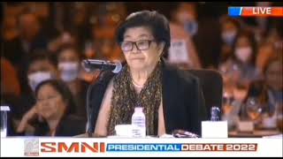 Bongbong Marcos Smni Presidential debate 2022 [upl. by Magan167]