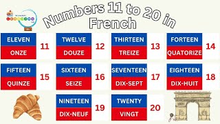 Learn to Count 11 to 20 in French for learners aged 13 and above [upl. by Akahc]