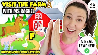 Learn Farm Animals with Ms Rachel  Animal Sounds Old MacDonald Had A Farm  Videos for Toddlers [upl. by Englebert]