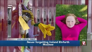 Mosinee Middle School honors classmate killed in bicycle crash [upl. by Einaej]