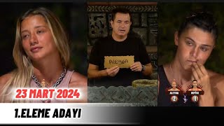 SURVİVOR ALL STAR 66BÖLÜM 23 MART 2024 POTAYA KİM GİRDİ 1ELEME ADAYI BELLİ OLDU survivorallstar [upl. by Romelle]