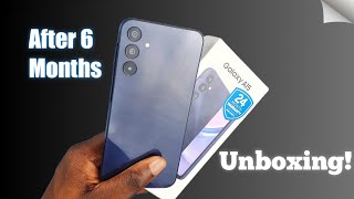 Samsung Galaxy A15 Unboxing HandsOn After 6 Months Light Blue [upl. by Eledoya]