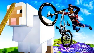 NEW Minecraft Bike Course is INSANE  Descenders Gameplay [upl. by Ateekram187]