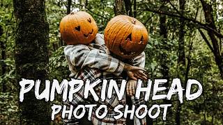 We Made The VIRAL TIKTOK Trend  Pumpkin Head Photoshoot Vlog [upl. by Aciretehs708]