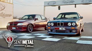 Drag Race BMW 325is Gusheshe vs Opel Kadett Superboss [upl. by Nalorac]