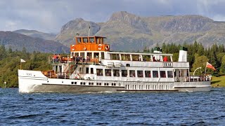 Windermere Lake Cruises Steamer in Profile  MV Teal  Lake District [upl. by Mezoff]