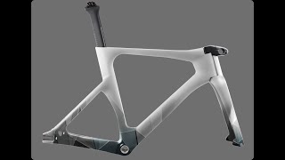 ICAN Carbon Track Bike Frameset TRA01 Painting and Drawing Process [upl. by Eiltan85]