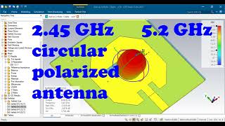 dualBand Stacked Patch Antenna with CrossSlot Circular Polarization for GPS cst studio suite [upl. by Byram]