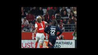 Reims vs Brest  Junya Itos quick steal ̣ [upl. by Orola]