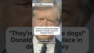 quotTheyre eating the dogsquot Donald Trumps place in debate history [upl. by Neelya656]