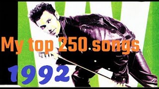 My top 250 of 1992 songs [upl. by Ahtiekahs]