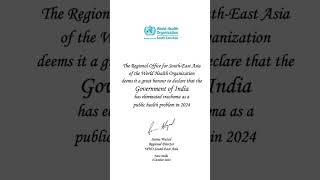 trachoma Chlamydia trachomatis eliminated from india2024 [upl. by Ahola]