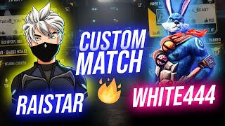 White 444 vs Raistar Custom match [upl. by Nolur]