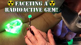 Cutting a Natural Glowing Gemstone [upl. by Epilihp]