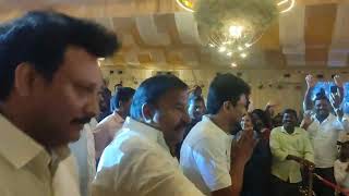 Udhayanithi Stalin Entry  Deputy CM of TN  Dhanalakshmi Srinivasan Familys Marriage Reception [upl. by Refinney853]