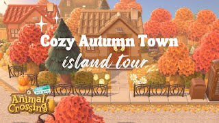 Cozy Autumn Town Island Tour  Animal Crossing New Horizons [upl. by Akeenat379]