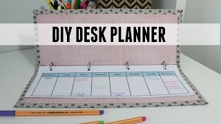 DIY faire un desk planner  semainier [upl. by Llorre]