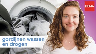 Het wassen van je gordijnen in een paar stappen  HEMA Helpt [upl. by Daly]