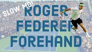 Roger Federer Forehand Slow Motion HD  And More [upl. by Thorin774]