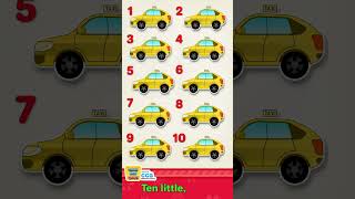 1 2 3 Little Taxi  Nursery Rhymes shorts ytshorts little kids [upl. by Okimik]