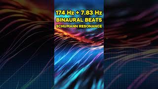 Binaural Beats 174 Hz Theta Frequency Pure Tone Schumann Resonance [upl. by Aerdnaxela]