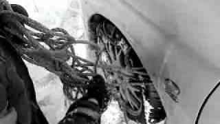 how to make snow chains with nylon rope tegryn west wales part 1 [upl. by Jenkel]