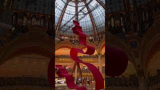 Exploring the elegance amp beauty of Galeries Lafayette in Paris [upl. by Llednav]