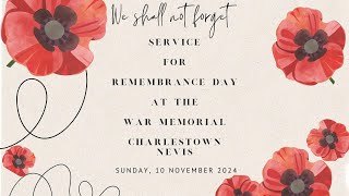 Remembrance Day Service 2024  War Memorial  Nevis  Nevis Island Administration  Nov 10 2024 [upl. by Allimrac]