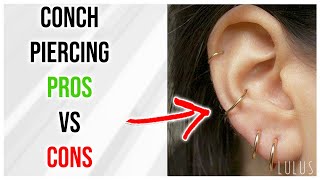 Conch Piercing 👍Pros amp Cons 👎 [upl. by Alberto262]