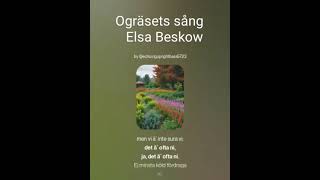 Ogräsets sång Elsa Beskow [upl. by Terrye778]