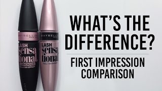 Maybelline Lash Sensational Luscious Mascara Comparison [upl. by Scriven]