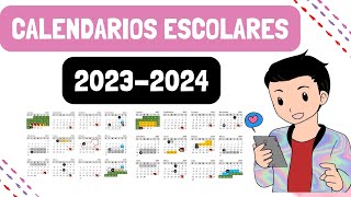 ESTOS SON LOS CALENDARIOS PARA EL CICLO ESCOLAR 20232024 [upl. by Eidahs]