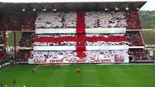 RSCL  Charleroi 201013 tifo Ultras Inferno [upl. by Begga]