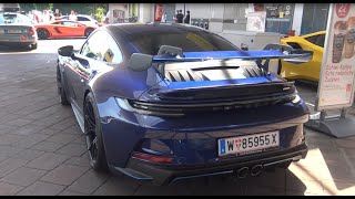 BrandNew Porsche 992 GT3 driving on the road [upl. by Lynn]