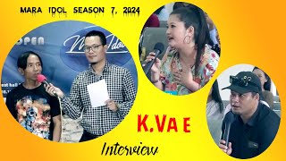 MARA IDOL season 7  KVâE  interview [upl. by Aneetak]