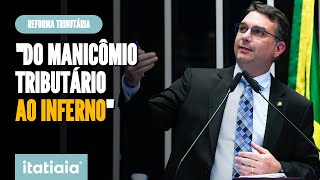 FLÁVIO BOLSONARO REFORMA TRIBUTÁRIA LEVA BRASIL quotDO MANICÔMIO AO INFERNOquot [upl. by Charie]