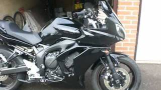 Yamaha FZ6 Stock Exhaust VS Scorpion Oval Exhaust 11 [upl. by Atews]